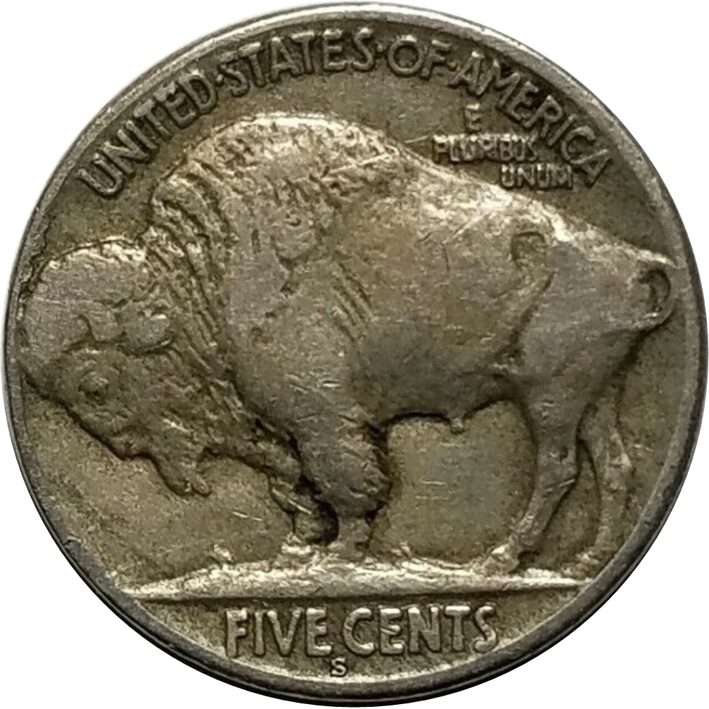 1927-S-5c-Buffalo-Nickel